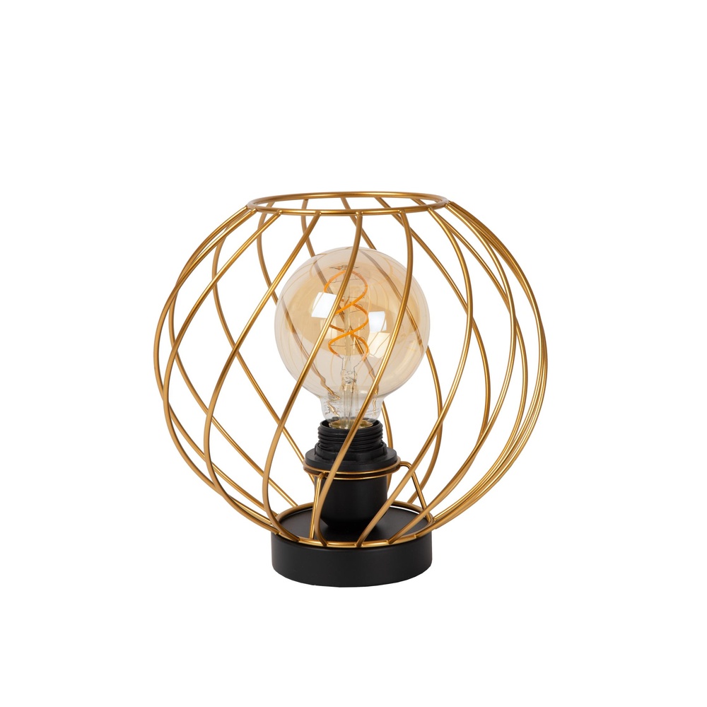 Lucide TafellampjeDanza Ø 25cm goud - 21528/25/02